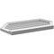 Ekena Millwork Half Round Surface Mount PVC Gable Vent w/ 2"W x 2"P Brickmould Sill Frame, 34"W x 17"H GVPHR34X1703SN - alternate 5